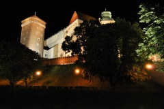 Zabytki, widoki Krakowa - Kraków nocą